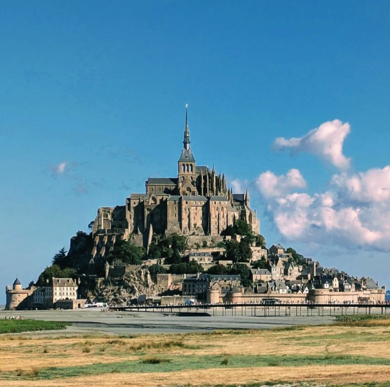 Mont Saint-Michel from the salt meadows